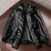 Leather Men's Stand Collar Leather Jacket Coat Youth - YLORESHOP