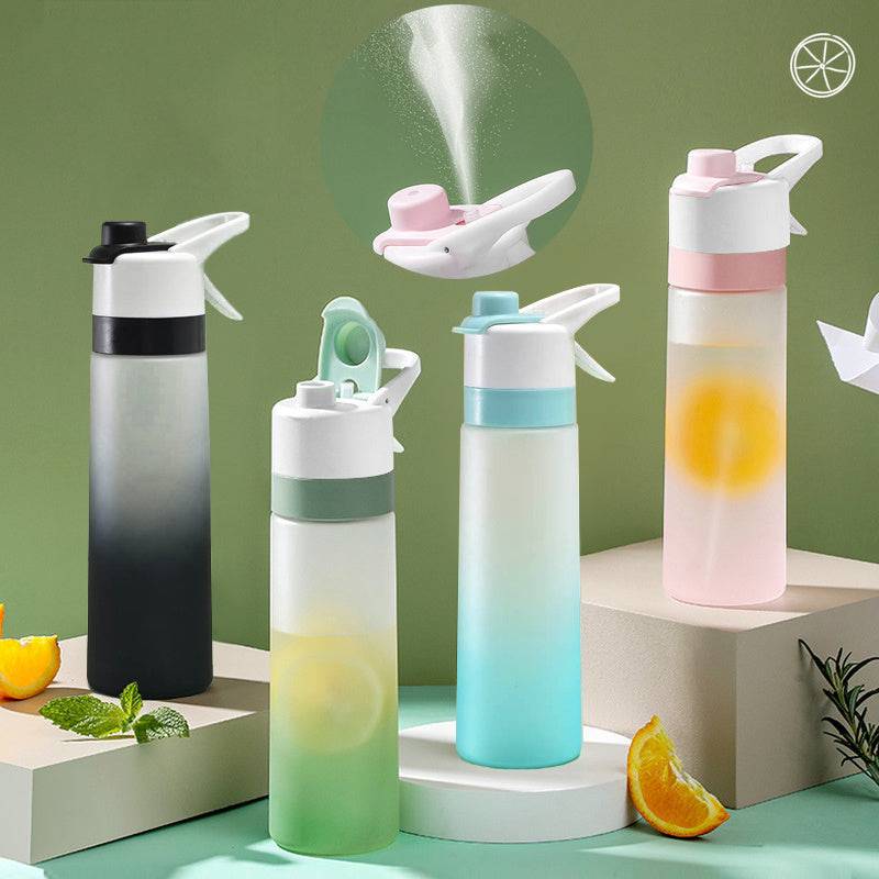 Spray Water Bottle For Girls Outdoor Sport Fitness Water Cup Large Capacity Spray Bottle Drinkware Travel Bottles Kitchen Gadgets - YLORESHOP