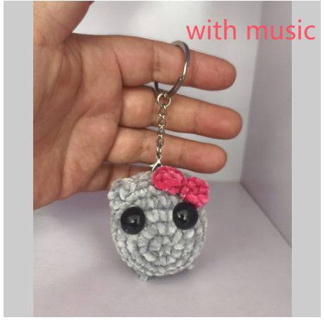 Cute And Minimalist Hamster Crochet Doll Keychain - YLORESHOP