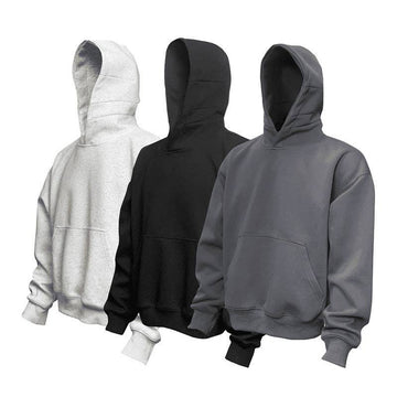 American Style Loose Hooded Short Oversized Sweater For Men And Women - YLORESHOP