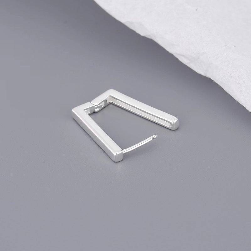 Europe And America Cross Border Hot Sale Geometry Rectangle Ear Clip Indifference Trend All-match Fashion Earrings Personalized Creative Ornament Female - YLORESHOP