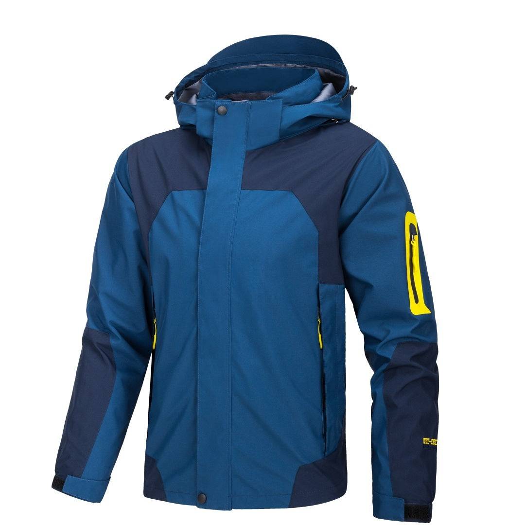 Shell Jacket Men's Jacket Thin Outdoor Windproof Waterproof Hooded Coat - YLORESHOP