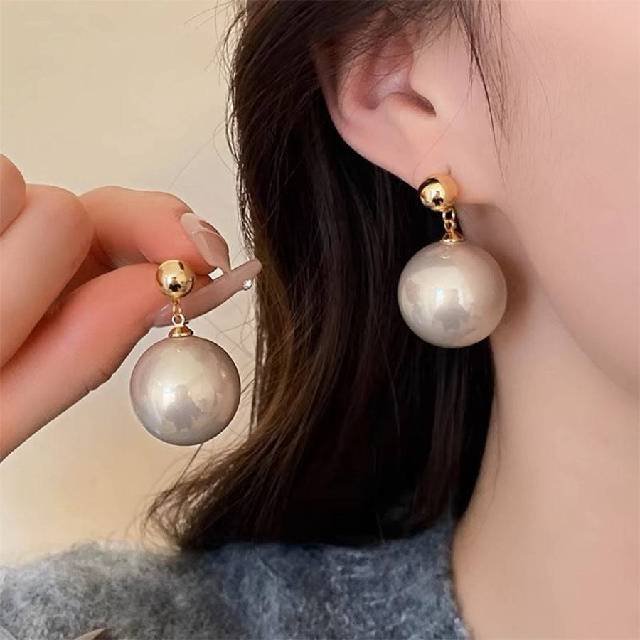 Niche Simple Pearl Stud Earrings Women - YLORESHOP