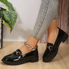 Plus Size British Style Leather Shoes Women - YLORESHOP