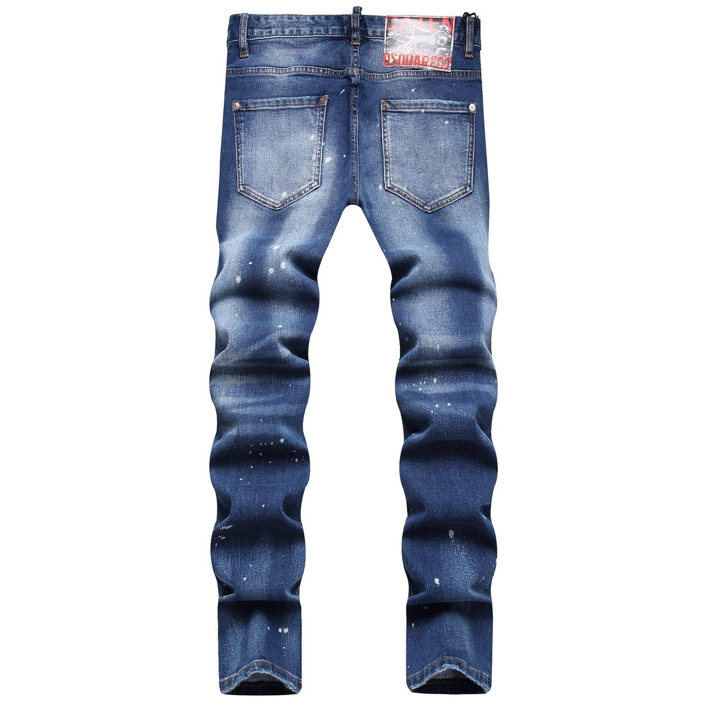 Tendenza degli ornamenti di moda strappati dei jeans da uomo