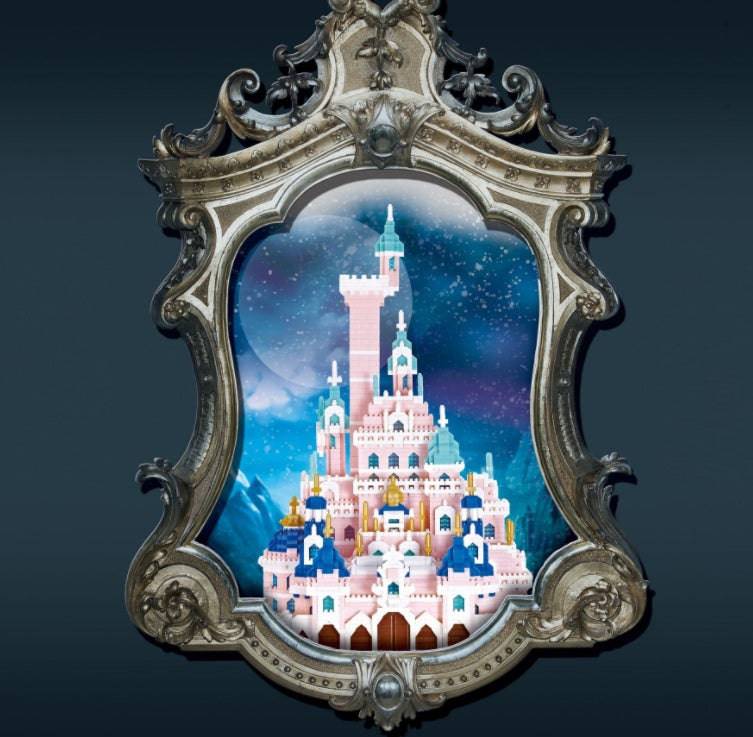 Weili Fairy Tale Fantasy Castle Romantic Castle Small Particle Diamond Assembled Building Block Toy