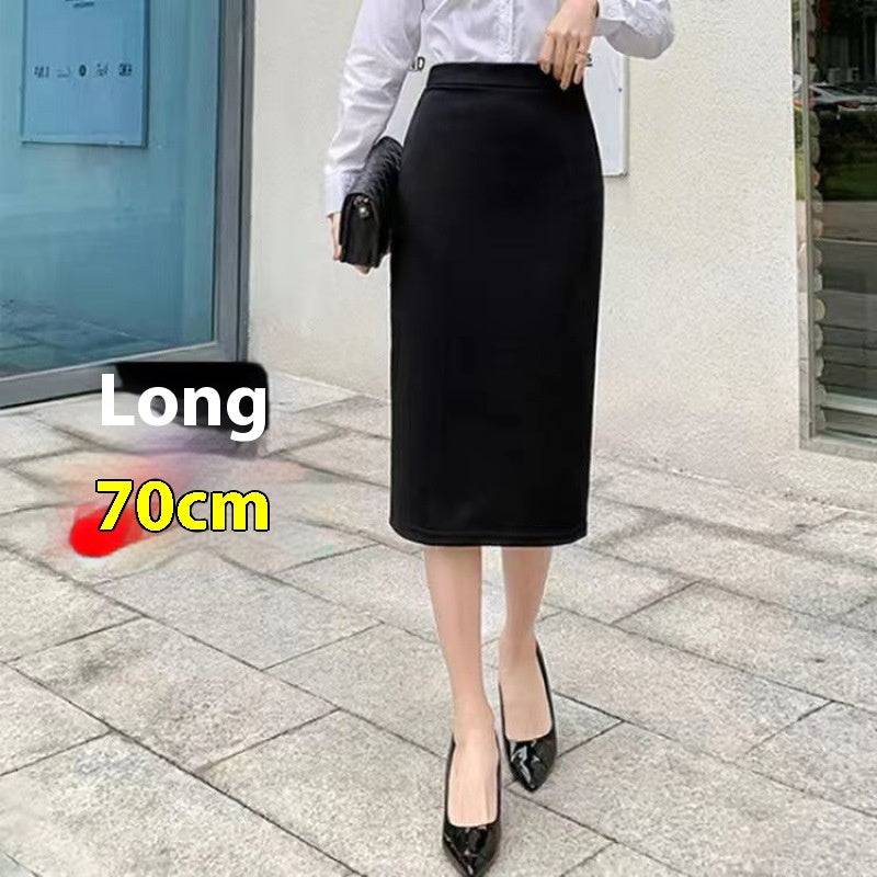 Women's Spring And Autumn Dress Skirt Split