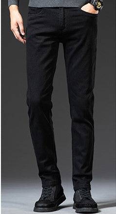 Jeans dritti elastici slim fit da uomo