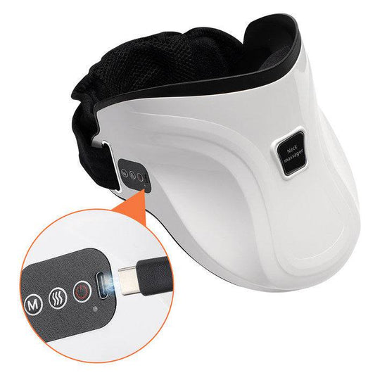 Electric Hot Compress Neck Fixed Traction Air Pressure Kneading Massage Instrument - YLORESHOP