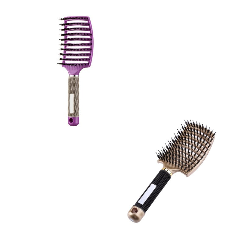 Hairbrush Anti Klit Brushy Haarborstel Women Detangler Hair Brush Bristle Nylon Scalp Massage  Teaser Hair Brush Comb - YLORESHOP