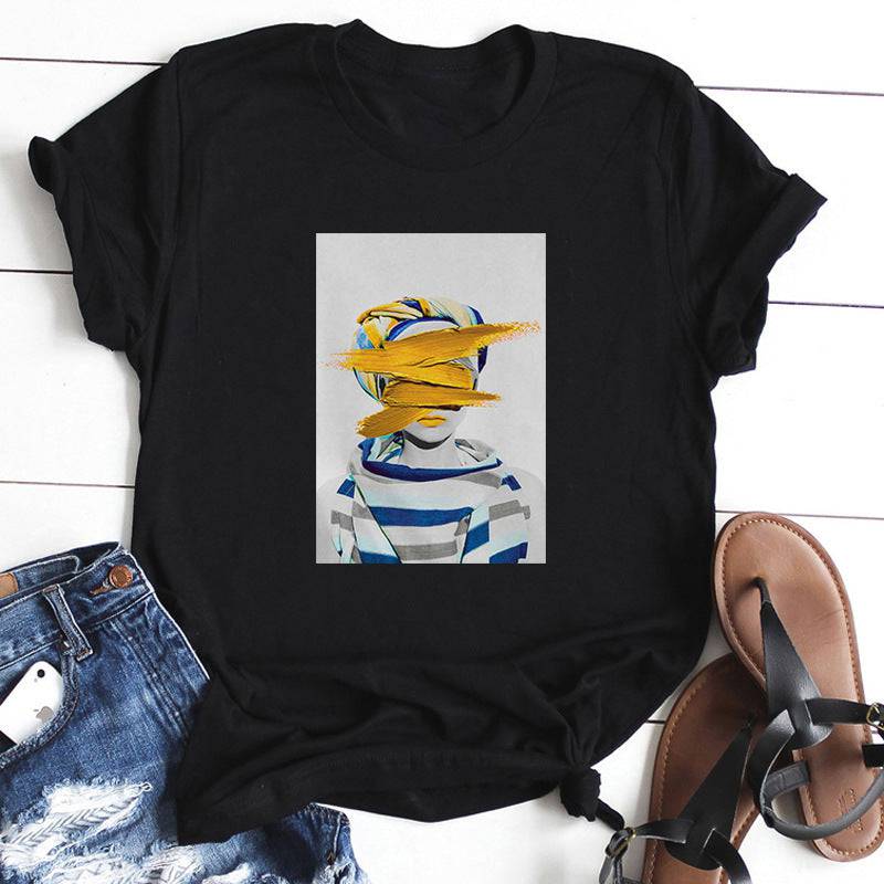 Nordic Retro Art T-shirt Women's Fashion - YLORESHOP