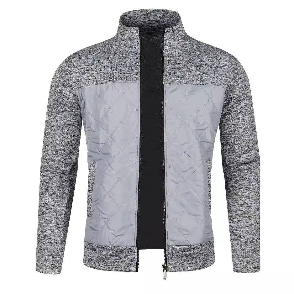 Capispalla cardigan con cerniera da uomo autunno e inverno