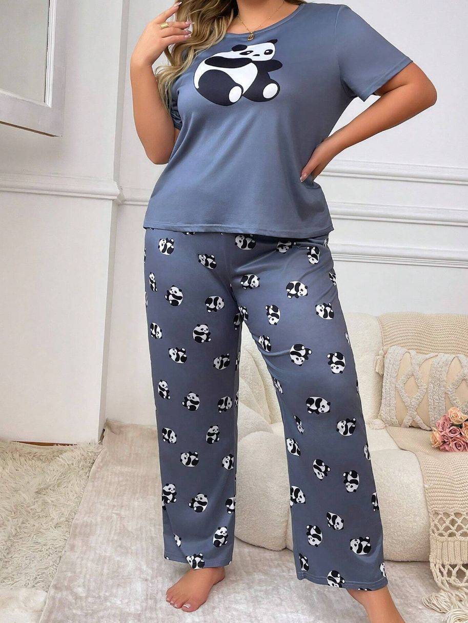 Trousers Plus-sized Plus Size Women's Pajamas Homewear Suit - YLORESHOP