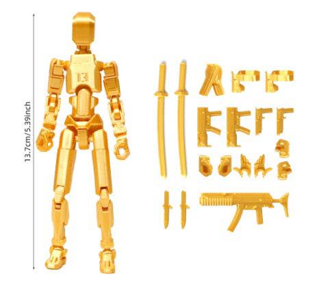 Multi-Jointed Movable Shapeshift Robot 2.0 3D Printed Mannequin Dummy Action Model Doll Toy Kid Gift - YLORESHOP