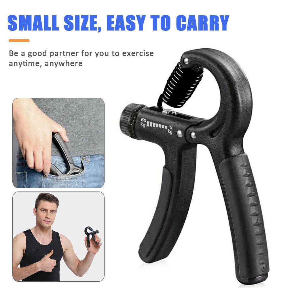 Hand Grip Adjustable Trainer Gripper Strengthener Gym Strength Exerciser Adjustable Heavy Gripper Fitness Hand Exerciser Grip Wrist Training Increase Strength Spring Finger Pinch Carpal Expander - YLORESHOP