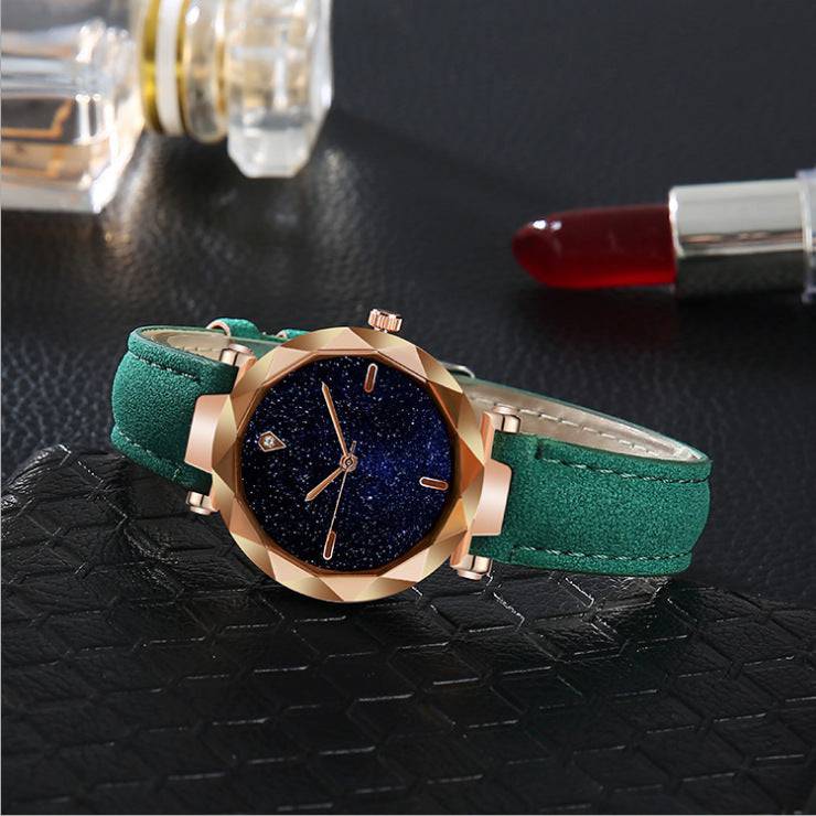 Starry Sky Dial Simple Women's Watch Fashion Belt - YLORESHOP