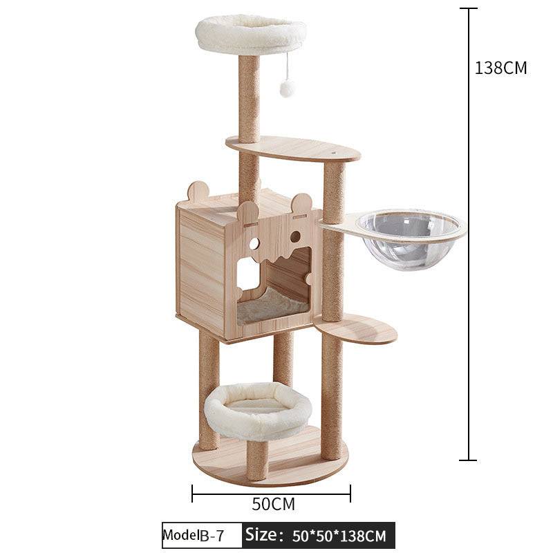 Cat Crawl Nest Scratching Board Forniture per alberi Capsula spaziale per giocattoli per animali domestici