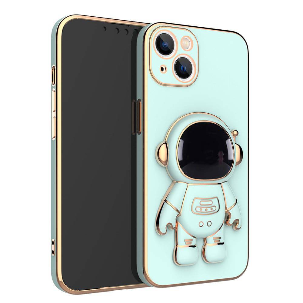 3D Astronaut Phone Case Anti-Drop Electroplating Bracket