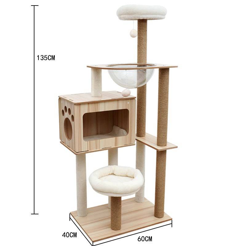 Cat Crawl Nest Scratching Board Forniture per alberi Capsula spaziale per giocattoli per animali domestici