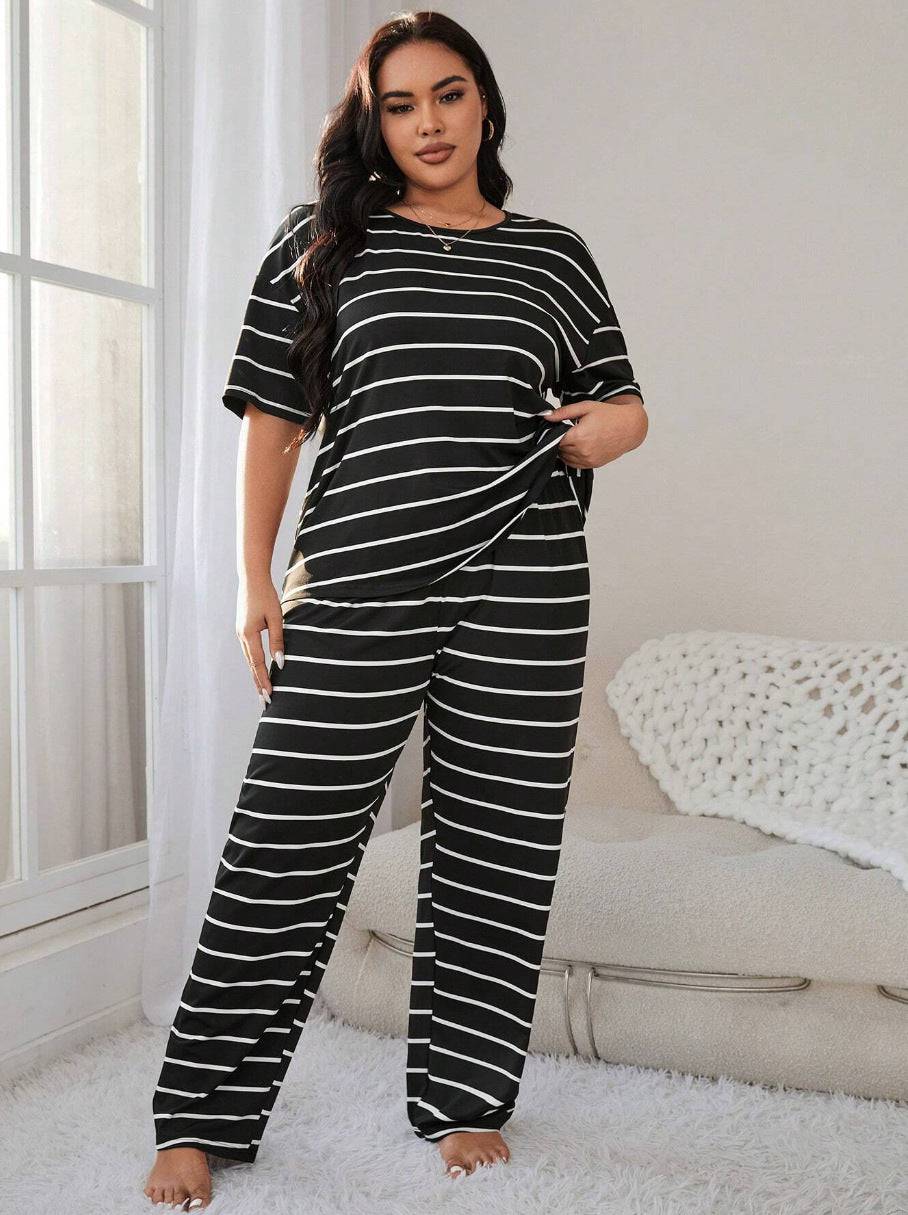 Trousers Plus-sized Plus Size Women's Pajamas Homewear Suit - YLORESHOP