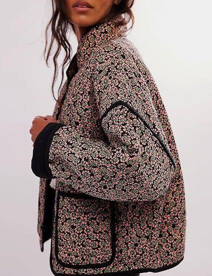 Autumn And Winter Cotton Printed Women's Cotton Coat - YLORESHOP