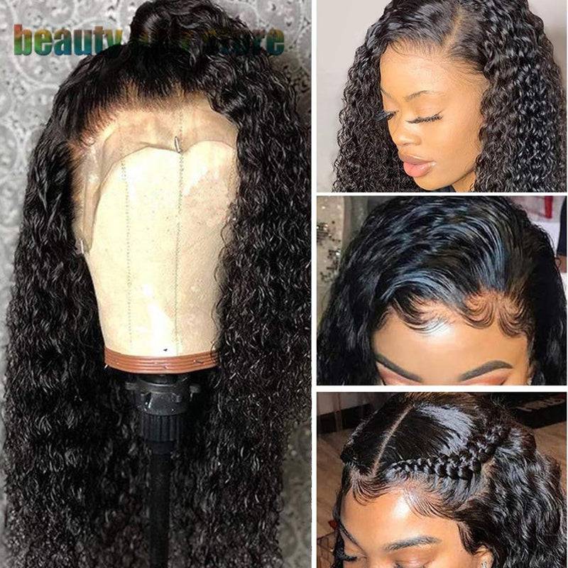 Brazilian Kinky Curly Lace Front Human Hair Wigs - YLORESHOP