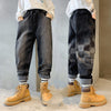 The New Boys' Plush Fleece Jeans Are Handsome - YLORESHOP