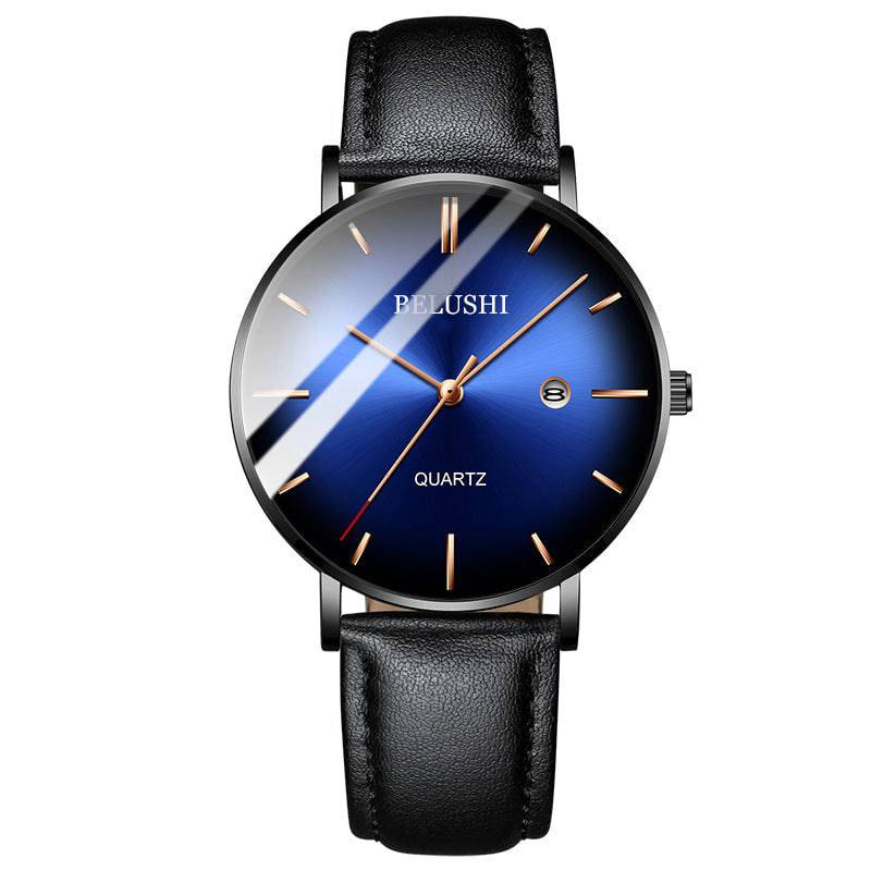 Blue Light Ultra-thin Fashion Men's Waterproof Quartz Watch - YLORESHOP