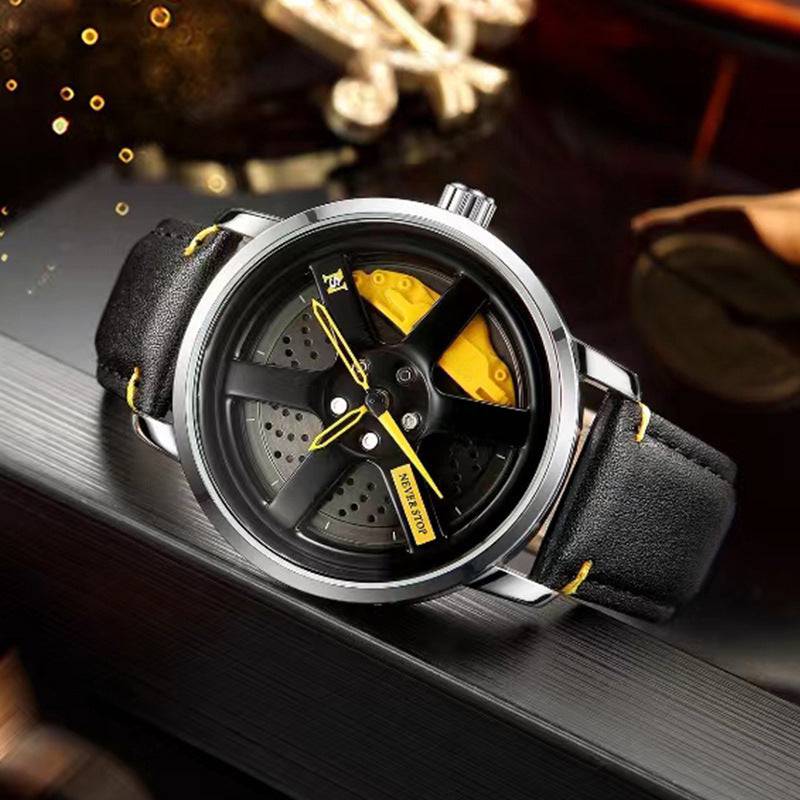 Quartz Men's Mesh Strap Trendy Unique Dial Watch - YLORESHOP