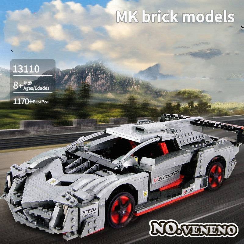 13103-13175 Technology Series Sports Car Assembling Small Particle Building Blocks