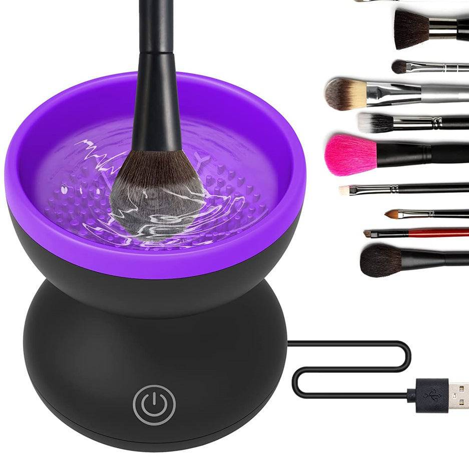 Electric Makeup Brush Cleaner Machine Portable Automatic USB Cosmetic Brush Cleaner Tools For All Size Beauty Makeup Brushes Set - YLORESHOP