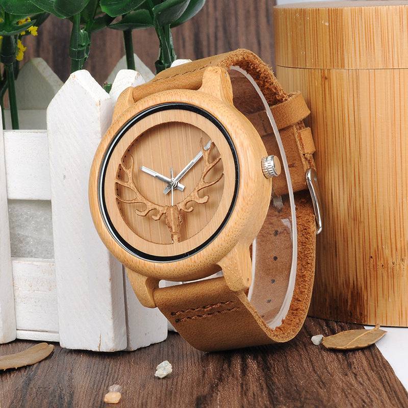 Wooden Watch Couple Bamboo - YLORESHOP