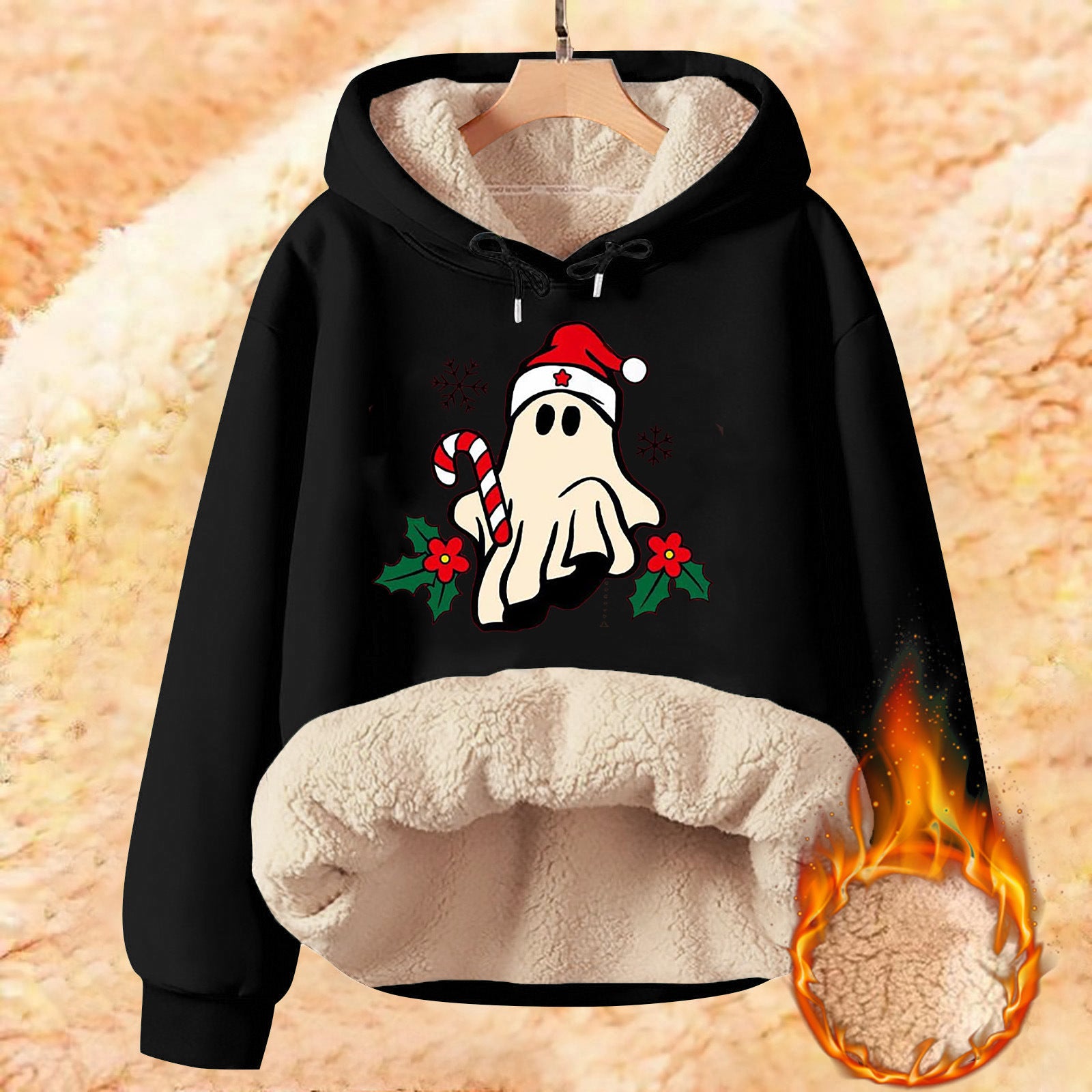 Plus Size Youth Thermal Hoodie - YLORESHOP