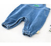 Boys' Fashion Simple Denim Backpack Pants - YLORESHOP