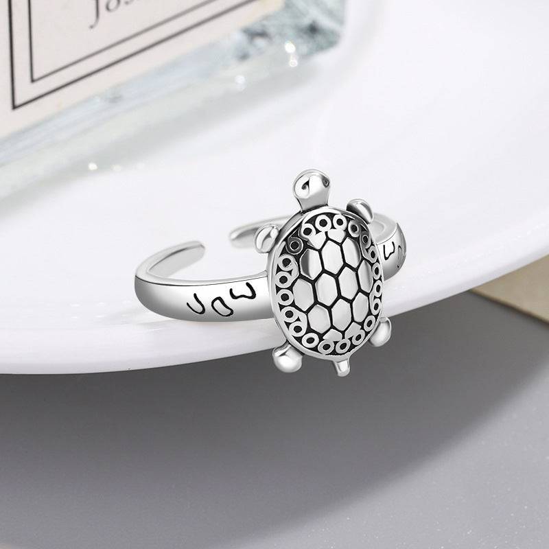 Retro Old Turtle Ring Artistic Personality Versatile Opening - YLORESHOP