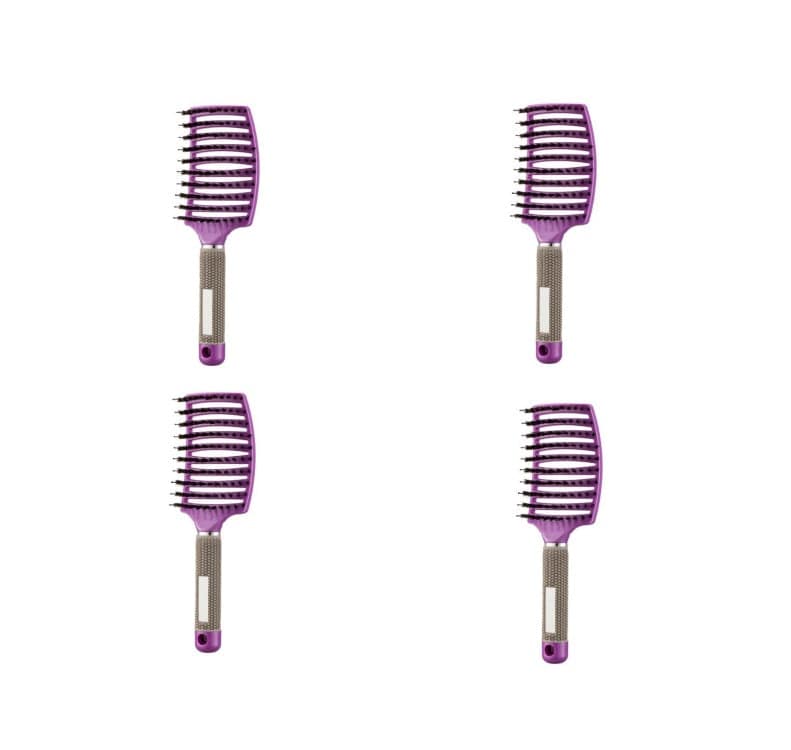 Hairbrush Anti Klit Brushy Haarborstel Women Detangler Hair Brush Bristle Nylon Scalp Massage  Teaser Hair Brush Comb - YLORESHOP