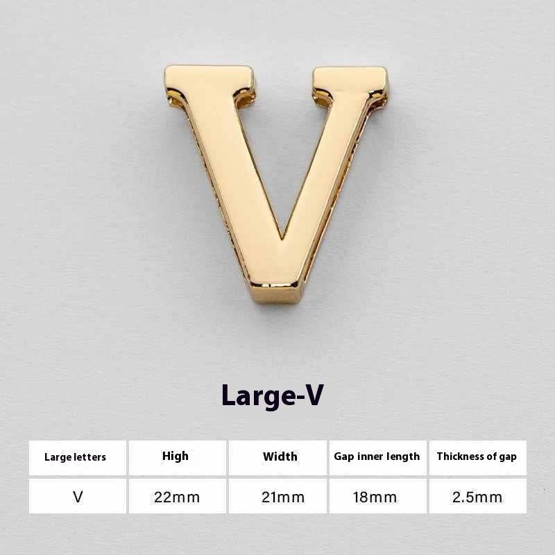 U Perforated 26 English Letters Hardware Accessories - YLORESHOP