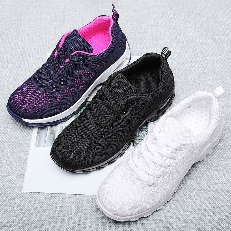 Scarpe sportive da donna con suola morbida in mesh traspirante