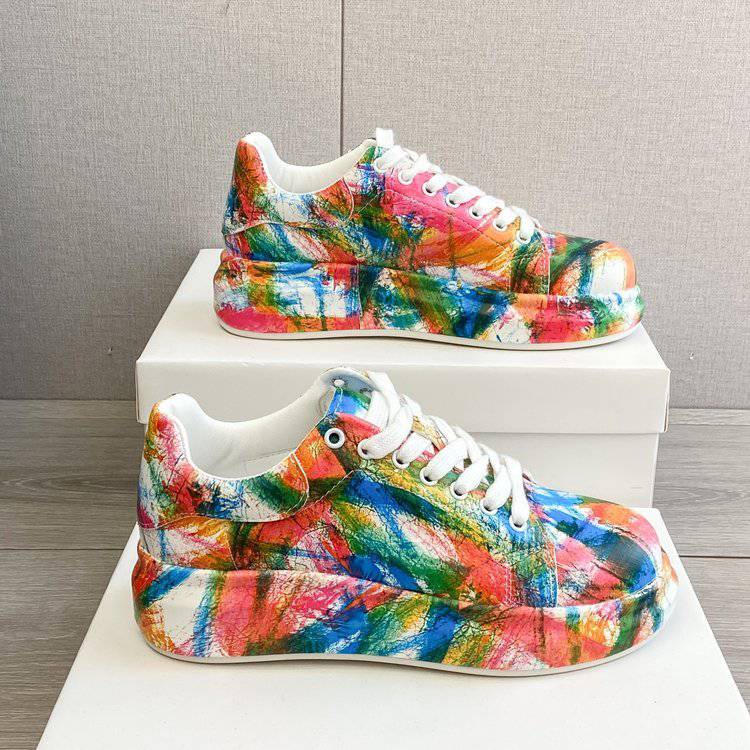 Graffiti Sneakers Plus Size Casual Sneakers - YLORESHOP