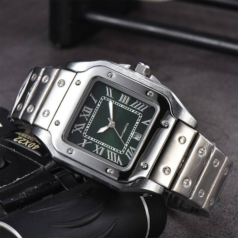 Men's 3-pin Quartz Square All-steel Watch - YLORESHOP