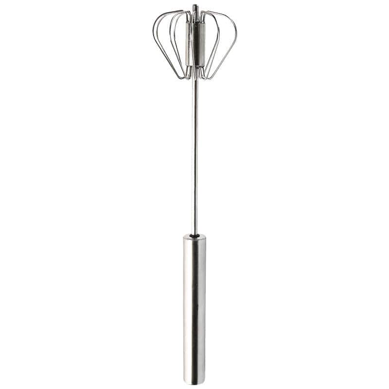 Semi-automatic Stainless Steel Egg Beater Whisk Hand Pressure Rotating Manual Mixer Egg Tools Cream Stirrer Kitchen Accessories - YLORESHOP