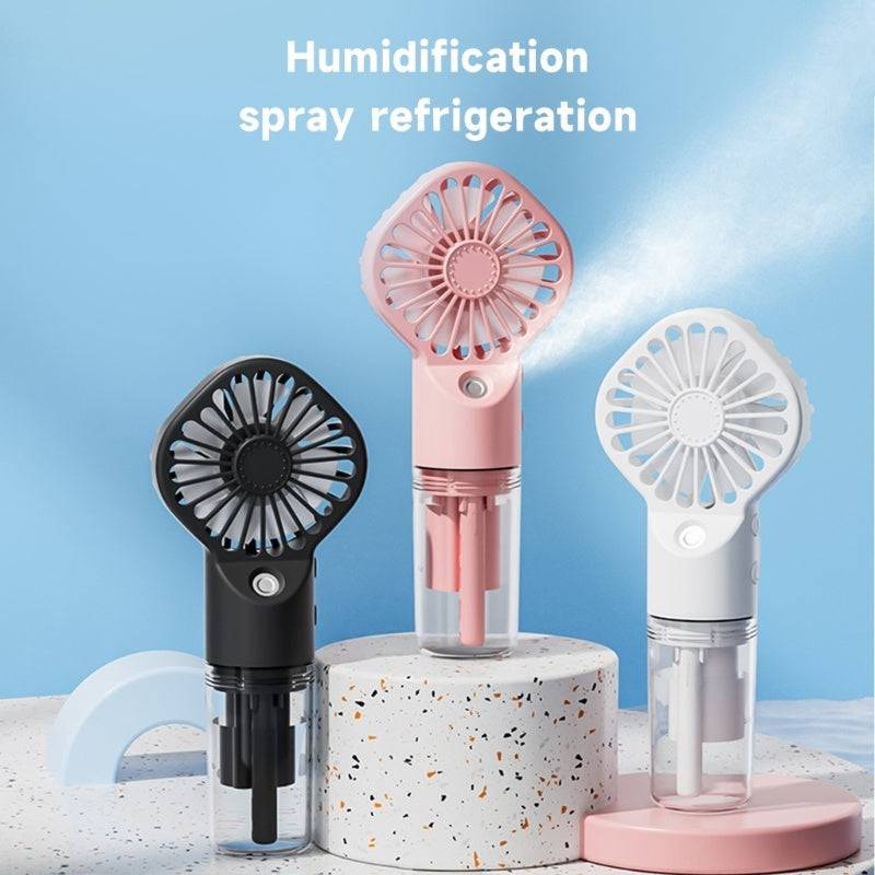 Strong Power Spray Humidification Small Mist Fan Humidification Usb Charging Portable Fan Icy And Refreshing Fan Water Supplement - YLORESHOP