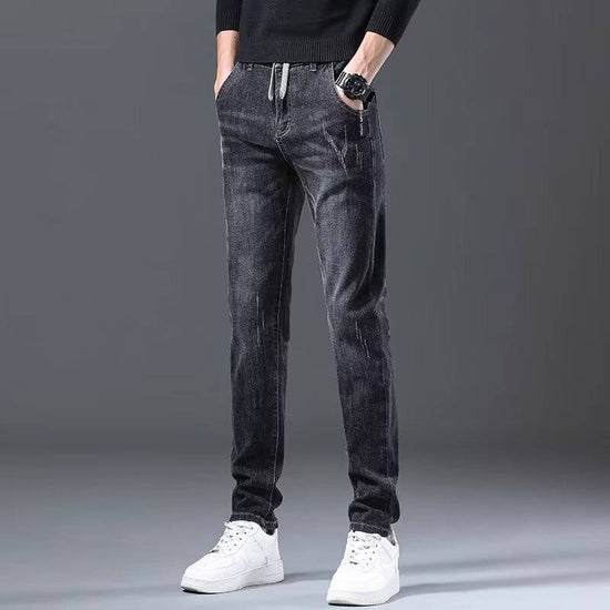 Jeans Men's Straight Loose Elastic All-matching Long Pants - YLORESHOP