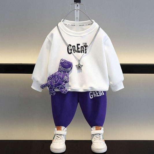 Boys Sweater Suit Clothes Fashionable Children