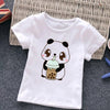 Cute Milk Tea Print Children's T-shirt - YLORESHOP