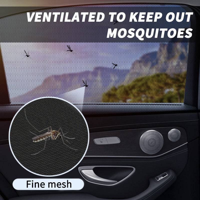 Car Front&amp;Rear Side Curtain Sun Visor Shade Mesh Cover Insulation Anti-mosquito Fabric Shield UV Protector Car Accessories Car Side Window Sunshades Window Screen Door Covers UV Protector