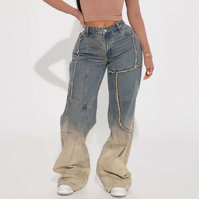 American Retro Street Fashion Jeans - YLORESHOP