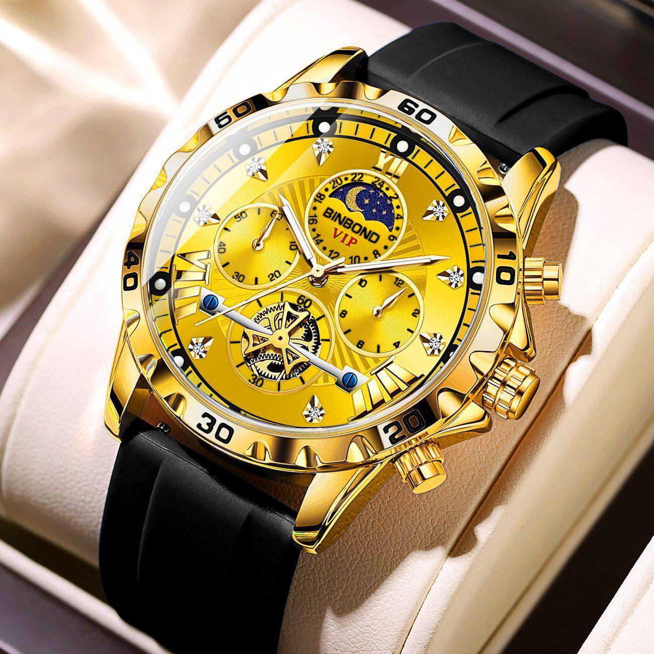 Waterproof Luminous Camel Flywheel Men's Student Korean Fashion Internet Celebrity Quartz Watch - YLORESHOP