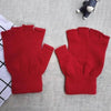 Autumn And Winter Thin Knitted Half Finger Gloves Adult Riding Cold-proof - YLORESHOP