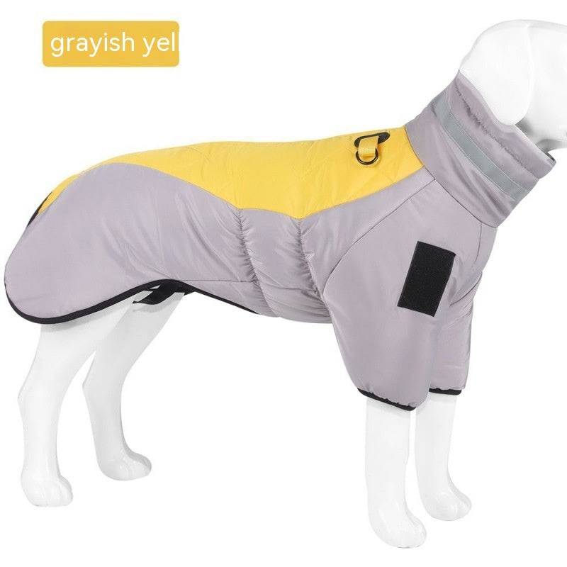 Nuovo cappotto invernale per cani vestiti impermeabili per animali domestici per cani di taglia media di taglia media gilet per cani addensato caldo giacca Labrador personalizzata